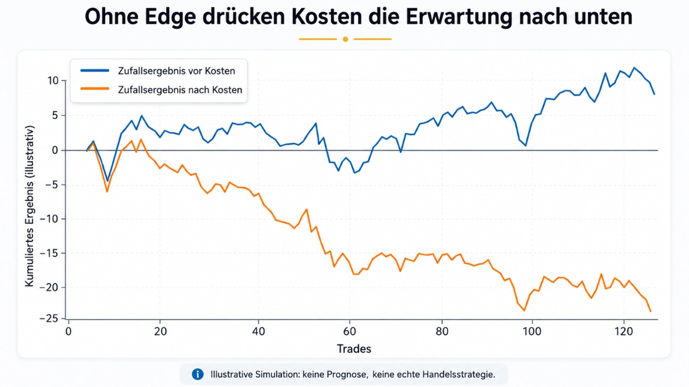 Zufallsergebnis mit vs. ohne Kosten